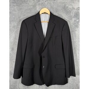 Brooks Brothers Blazer Mens 46R Black Explorer Fitzgerald Fit Wool Blend Stretch